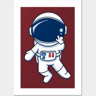 Astronaut Peace Posters and Art